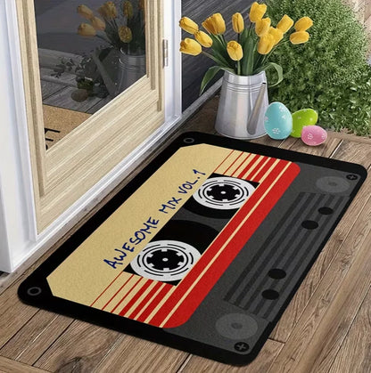 Cartoon Record Non-Slip Floor Mat