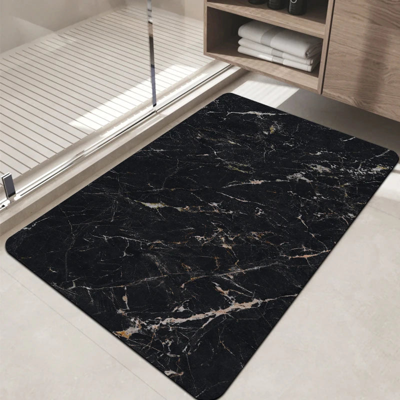 Super Absorbent Diatom Mud Bathroom Floor Mat Non-Slip Dirt-Resistant Large Door Mat