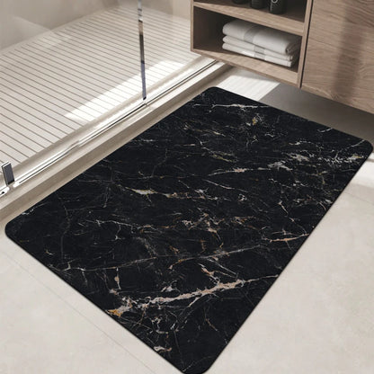 Super Absorbent Diatom Mud Bathroom Floor Mat Non-Slip Dirt-Resistant Large Door Mat