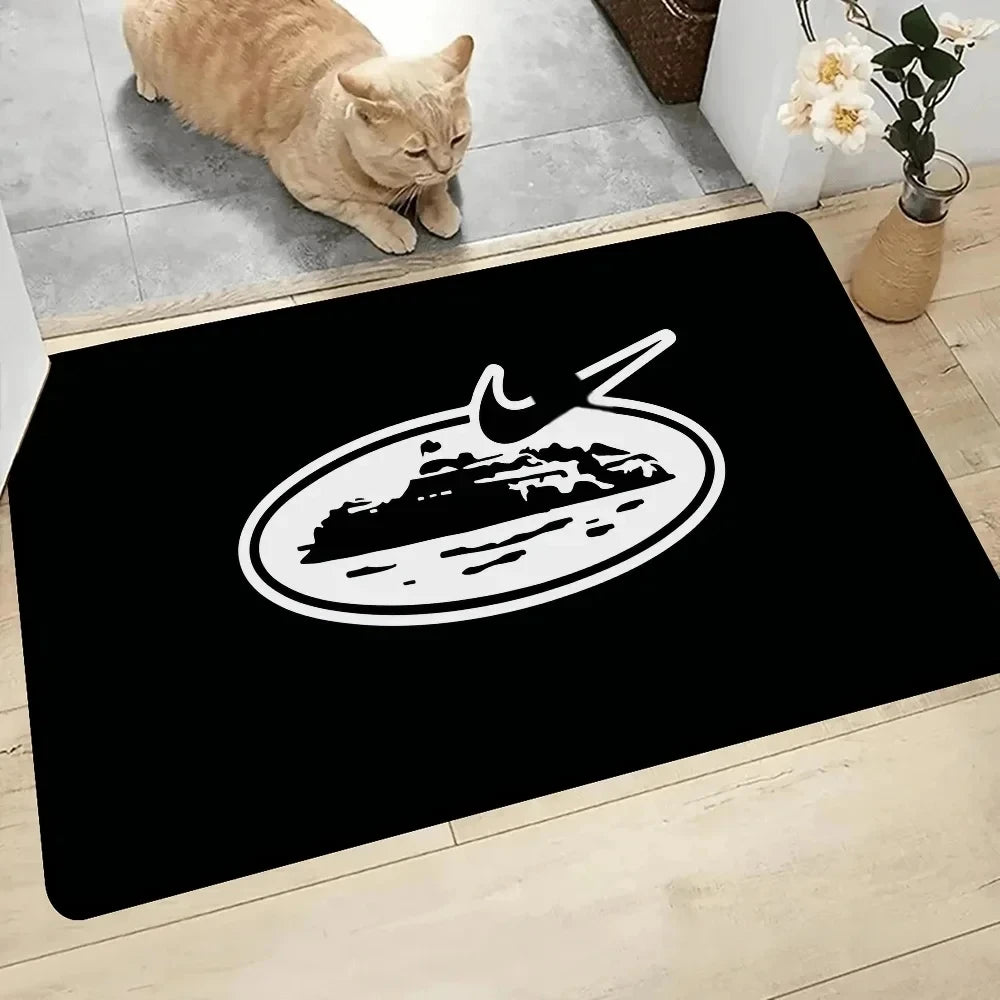 Devil’s Island English Carpet Kids Bedroom Rug Non-Slip Doormat Living Room Balcony Bedside Area Rug Home Decor