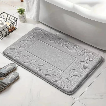 Anti-Slip Absorbent Bathroom Mat Ultra Soft Machine Washable Bath Rug Home Decoration