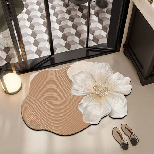Quick-dry non-slip absorbent bath mat