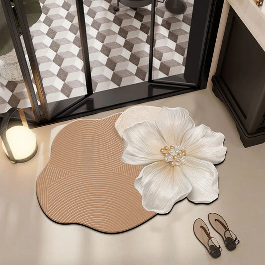 Quick-dry non-slip absorbent bath mat