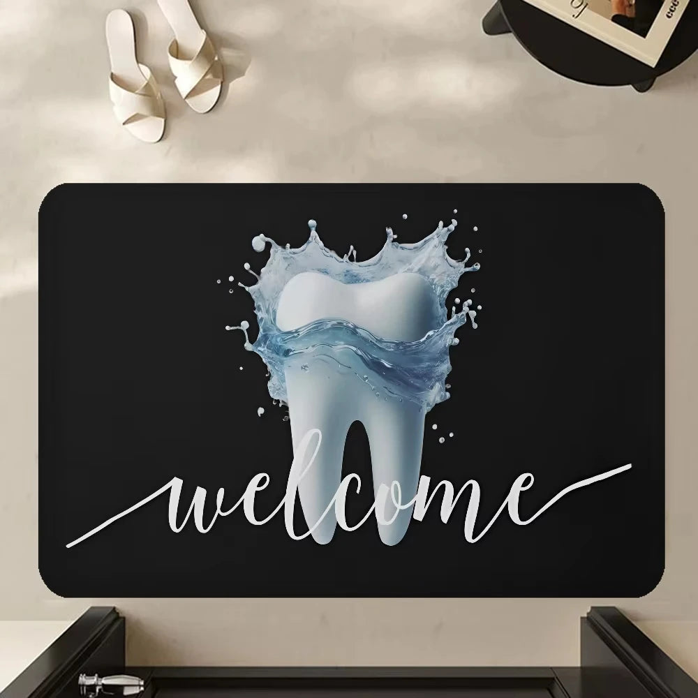 VIKAMA Dentist Teeth Welcome Doormat