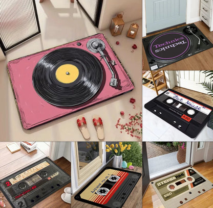 Cartoon Record Non-Slip Floor Mat