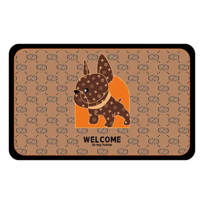 Luxury non-slip absorbent toilet mat