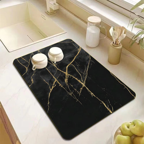 Absorbent Kitchen Dish Drying Mat