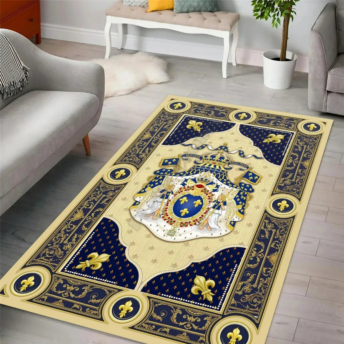 Napoleon Coat of Arms Decorative Area Rug