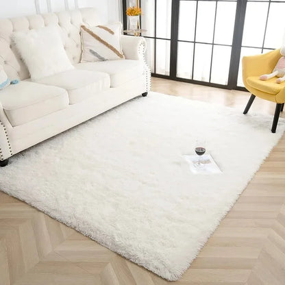 Pink Tie-Dye Carpet Soft Fluffy Large Living Room Kids Bedroom Play Mat