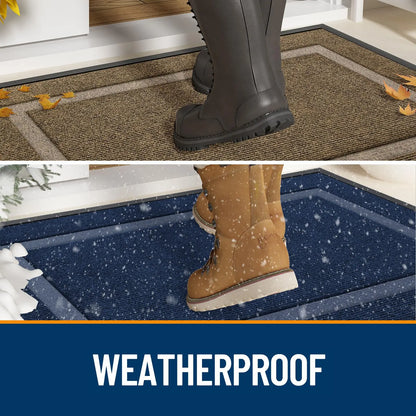 Olanly Waterproof Rubber Low Profile Doormat