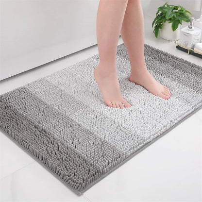 Olanly Luxury Chenille Non-Slip Bath Rug