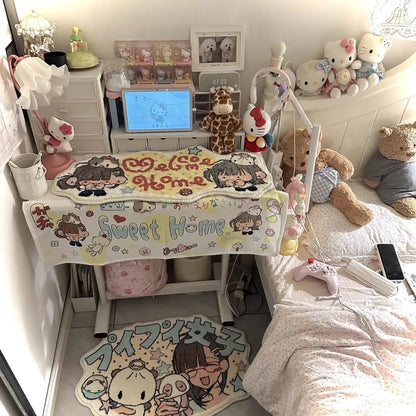 VIKAMA Cute Cartoon Plush Carpet