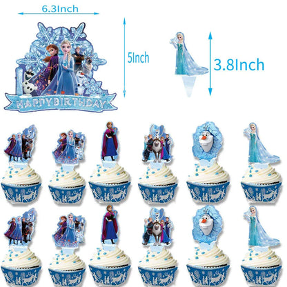 Disney Frozen Elsa Anna Birthday Party Decoration Set