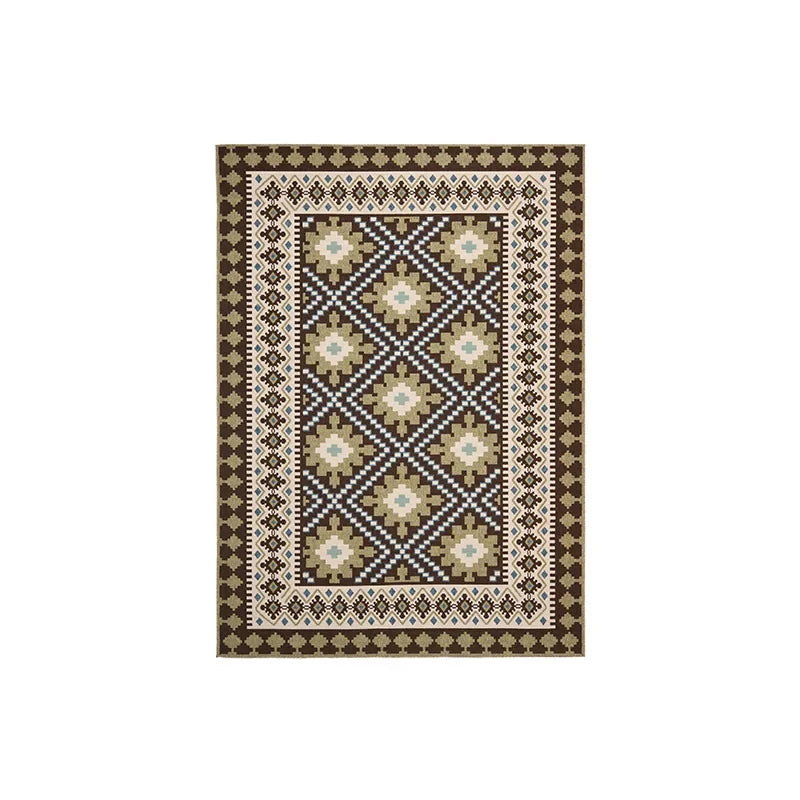VIKAMA Moroccan Crystal Velvet Area Rug