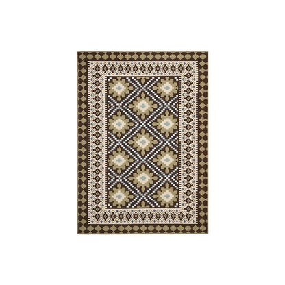 VIKAMA Moroccan Crystal Velvet Area Rug