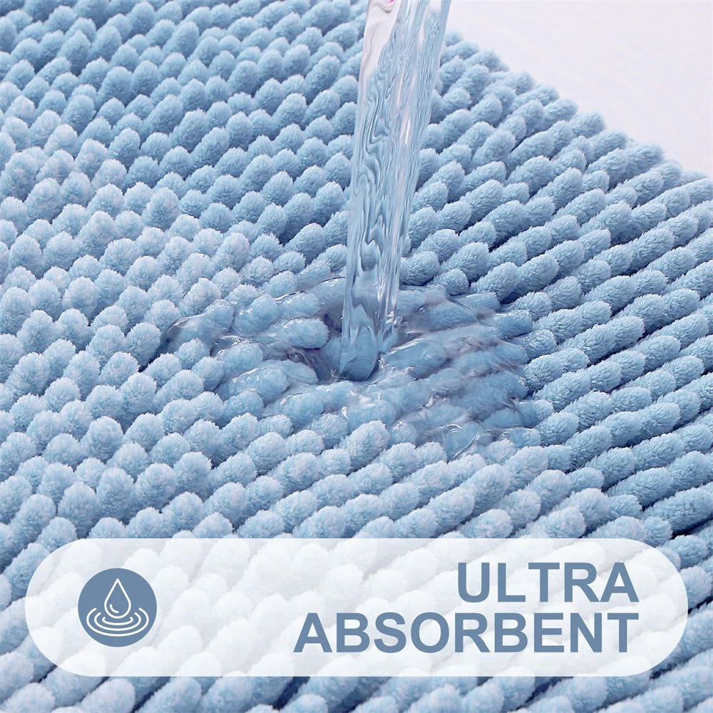 Olanly Chenille Thick Absorbent Bath Rug