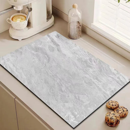 VIKAMA Marble Diatomite Absorbent Kitchen Drain Mat