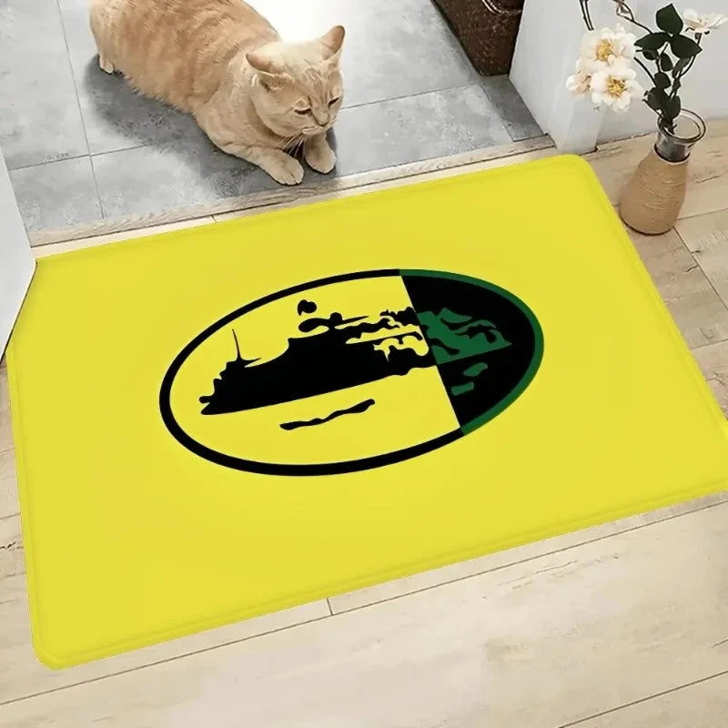 Devil’s Island English Carpet Kids Bedroom Rug Non-Slip Doormat Living Room Balcony Bedside Area Rug Home Decor