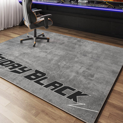 VIKAMA Luxury Gaming Room Carpet Non-Slip Chair Mat Bedroom Office Floor Rug