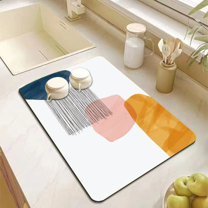Kitchen Antiskid Dish Draining Mat
