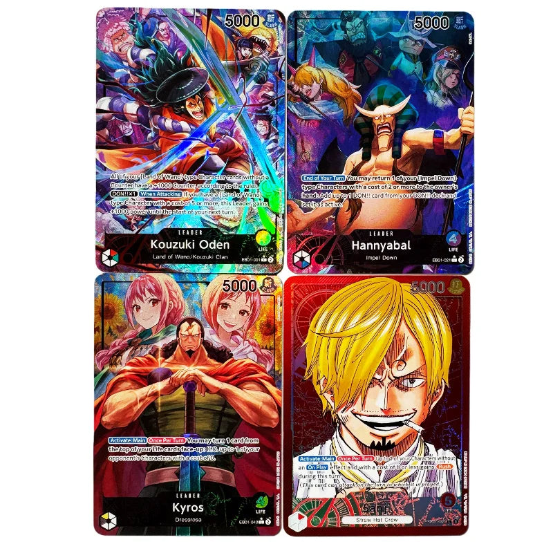 One Piece English Leader Character Card Collection Set