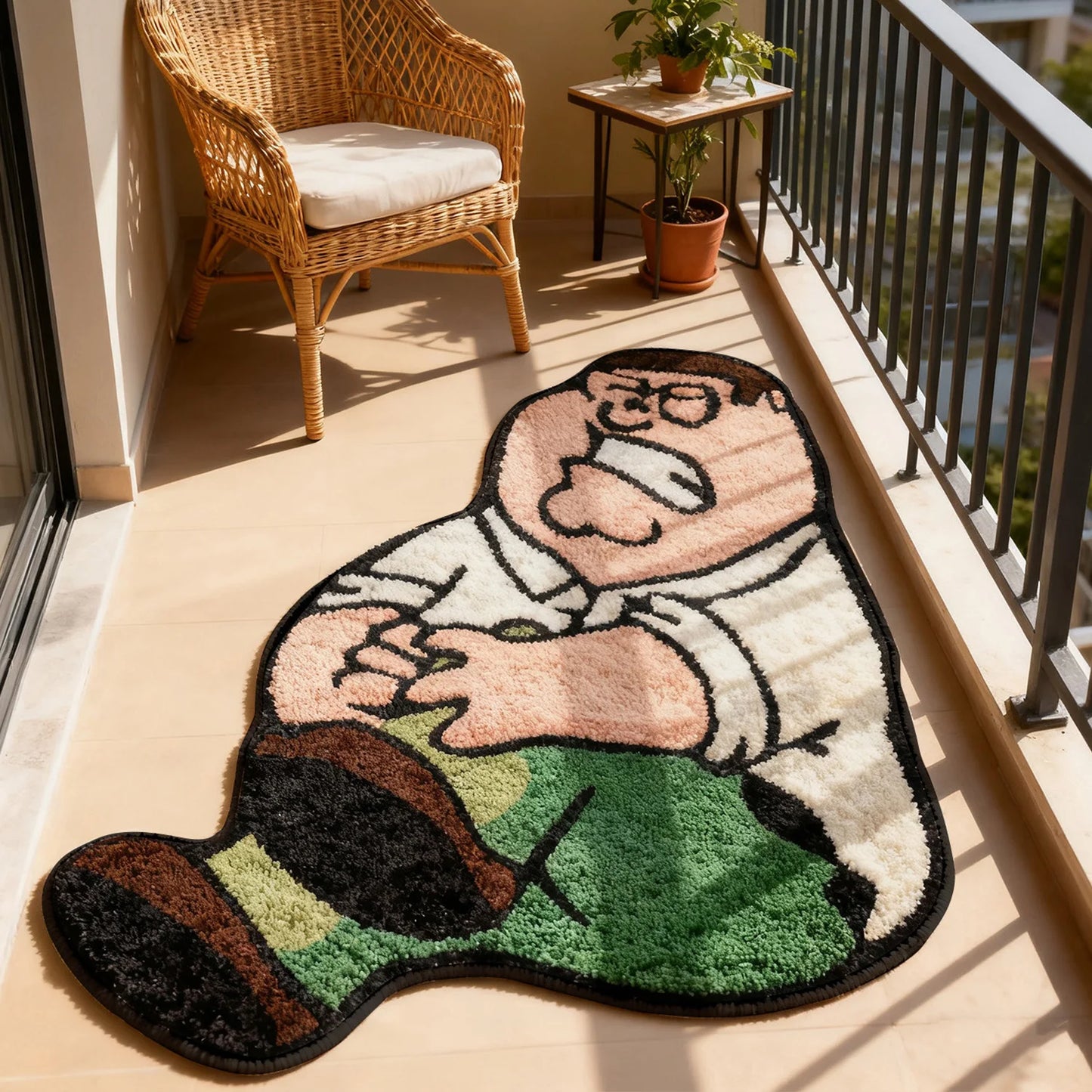 VIKAMA Creative Cartoon Carpet Soft Comfortable Kids Bedroom Living Room Floor Mat