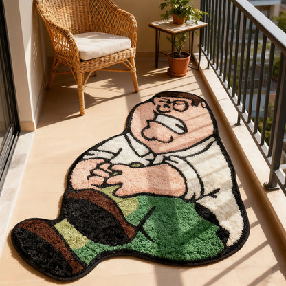 VIKAMA Creative Cartoon Carpet Soft Comfortable Kids Bedroom Living Room Floor Mat