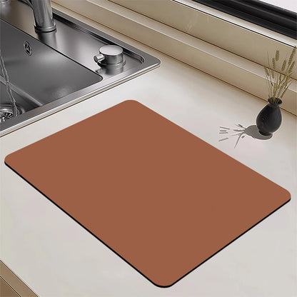VIKAMA Absorbent Dish Drying Kitchen Mat