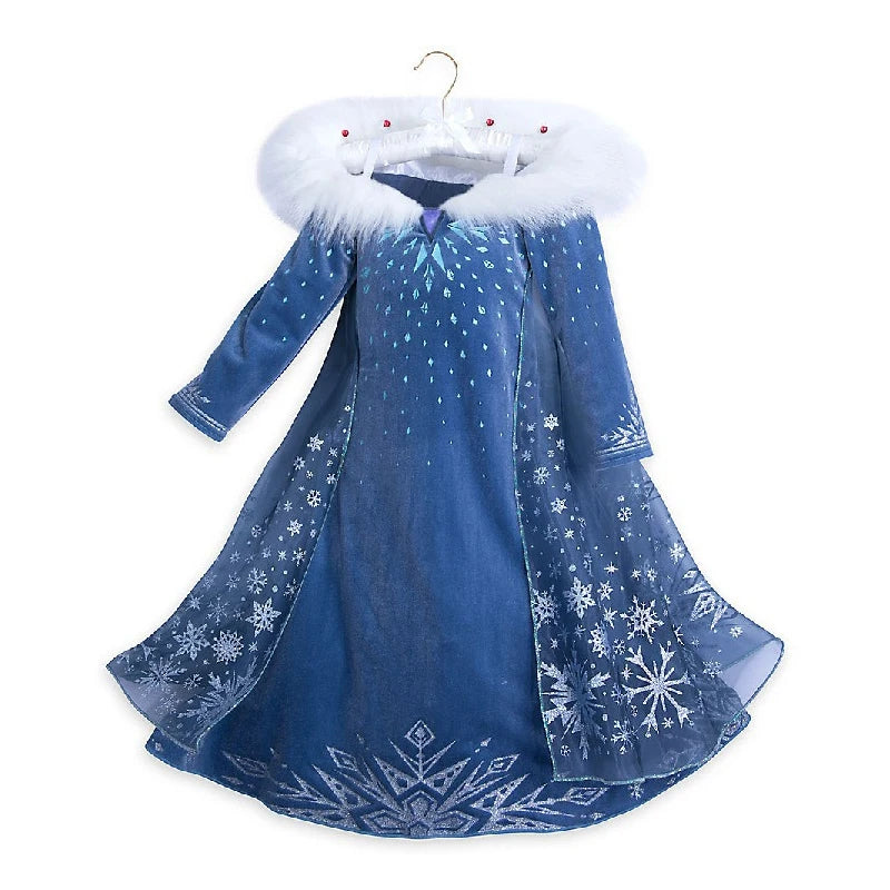 Disney Frozen Elsa Princess Costume Dress For Girls