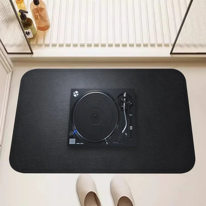 VIKAMA Record Player Theme Area Rug