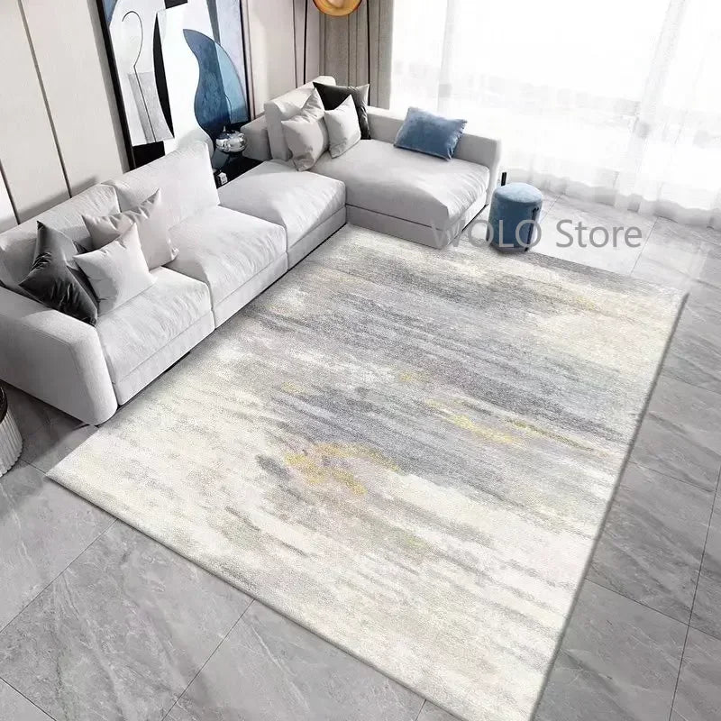 Nordic Ink Splash Abstract Washable Area Rug