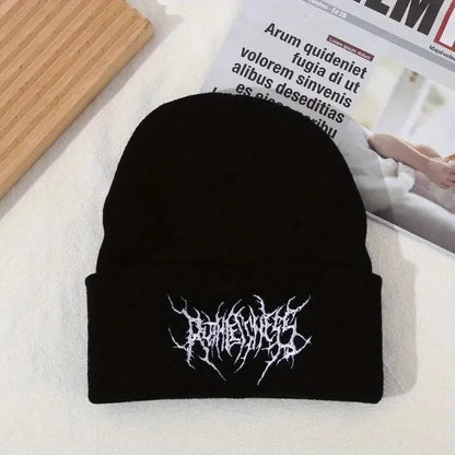 Gothic Knit Beanie Hat