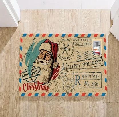Christmas Candy House Snowflake Doormat