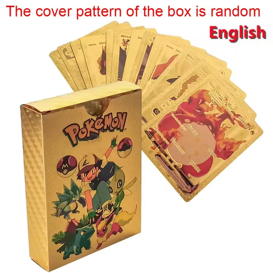 Pokemon VMAX GX Gold Foil Card Box 55 Cards