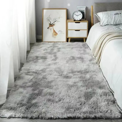 VIKAMA Silk Wool Rug Bedroom Living Room Kids Prayer Carpet Large Decor