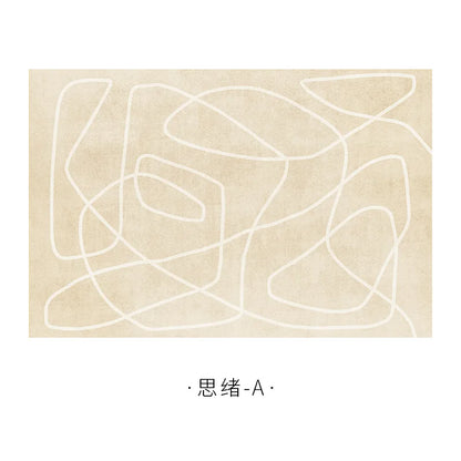 Japanese Minimalist Plush Non-Slip Area Rug