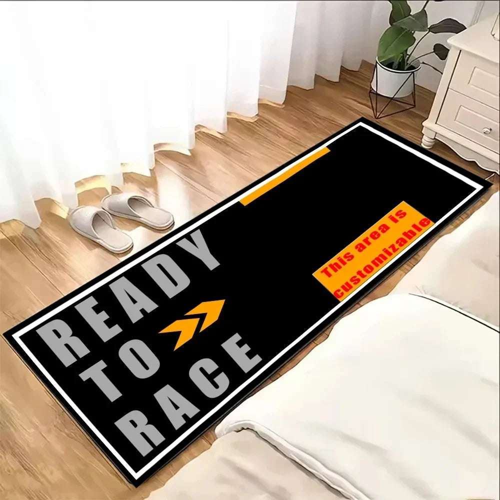 VIKAMA Motorcycle Parking Non-Slip Soft Area Rug