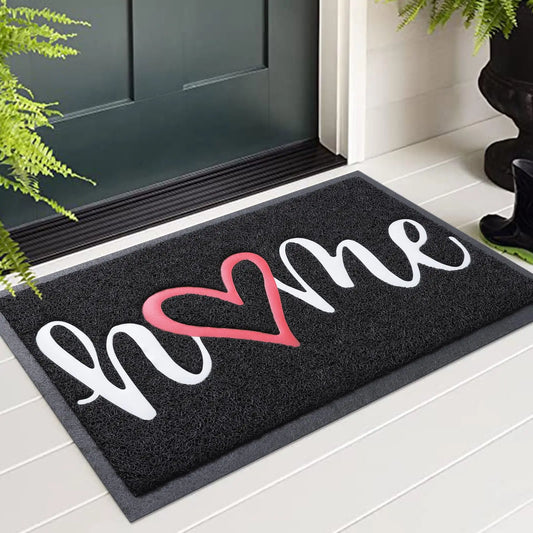 Olanly Cute Letter Non-Slip Dirt Trapper Doormat
