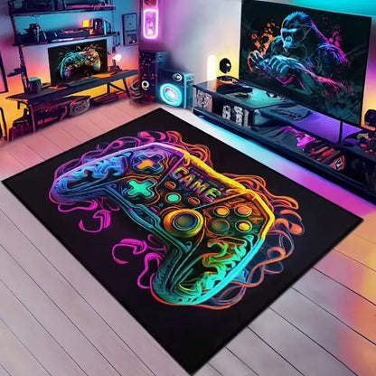 3D Gaming Controller Kids Rug
