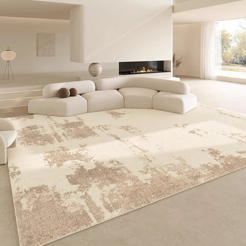 French Cream Waterproof Fluffy Thickened Area Rug