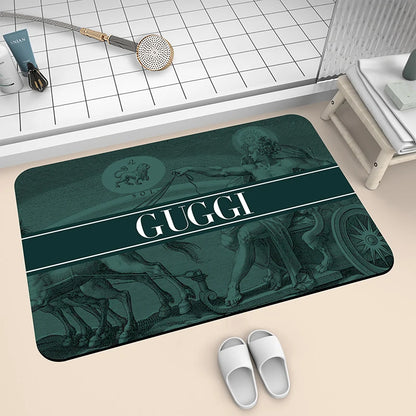 Light Luxury Diatom Mud Bathroom Floor Mat Quick-Dry Absorbent Non-Slip Toilet Door Mat