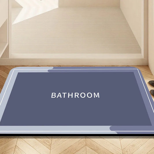 Minimalist Bathroom Mat Absorbent Non-Slip Rug Machine Washable Kitchen Floor Mat Indoor Outdoor Door Carpet Bedroom Home Decor