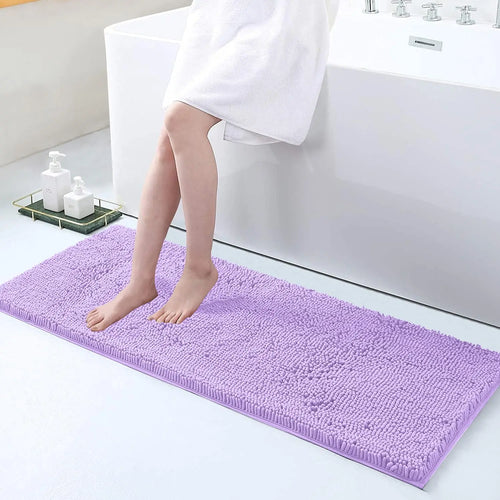Olanly Chenille Soft Non-Slip Bath Mat