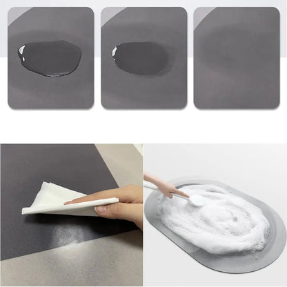 VIKAMA Diatom Mud Bathroom Mat Absorbent Non-Slip Wear-Resistant Toilet Bathtub Floor Rug Home Decor
