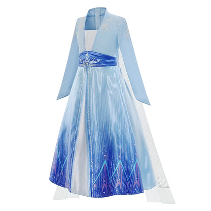 Disney Frozen Elsa Princess Costume Dress For Girls