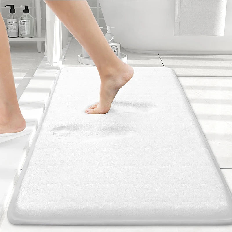 Olanly Silicone Memory Foam Non-Slip Bath Mat