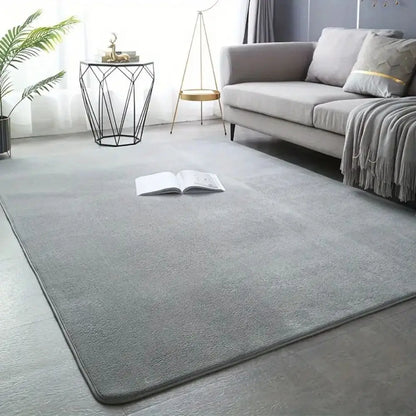 VIKAMA Modern Minimalist Coral Fleece Area Rug