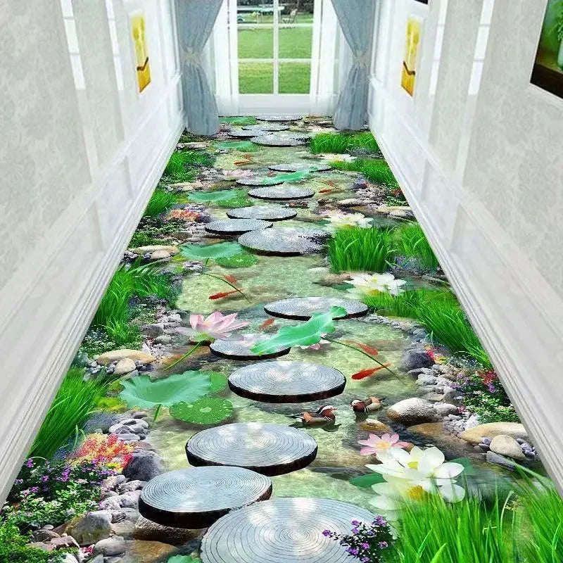 3D Nature Scene Corridor Rug