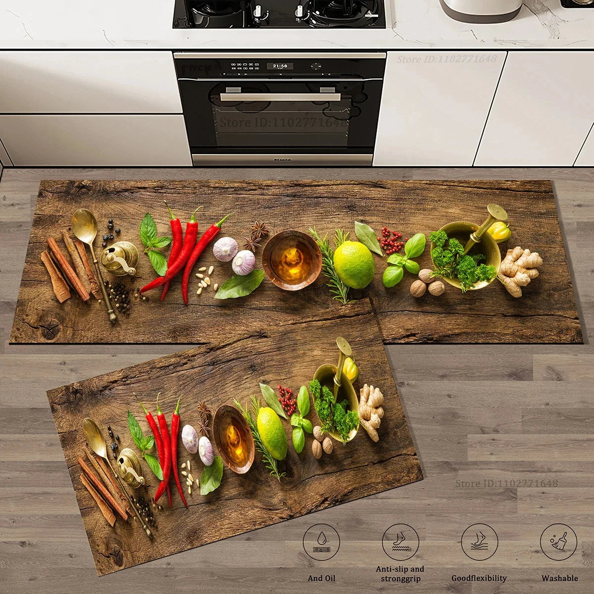 High Quality Kitchen Mat Absorbent Non-Slip Washable Long Rug Bathroom Living Room Entrance Doormat Anti-Fatigue Carpet Home Decor