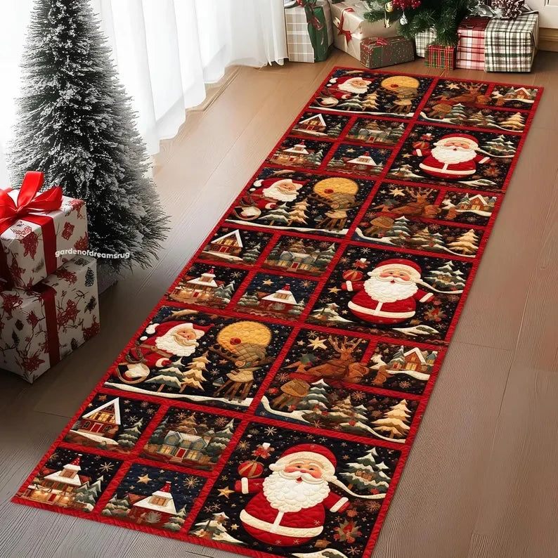 VIKAMA Christmas Themed Anti-Slip Floor Mat